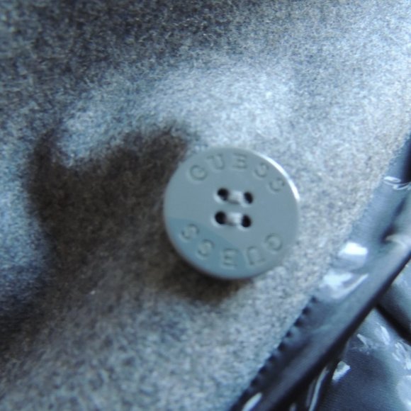 Guess Los Angeles Brand Wool Blend Trench Coat - Picture 9 of 13